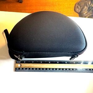 LLTGem Hard Shell Travel Case Black With Grey Interior For Headphone Pre Owned